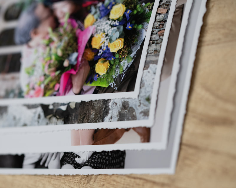Torn edged prints by Juliette Scott Photography