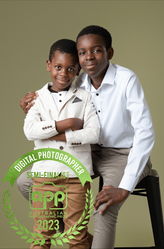 APP awarded portrait of two brothers by Juliette Scott Photography in North Perth