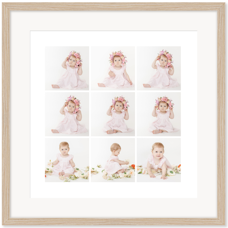 9 image framed print by Juliette Scott Photography in Perth