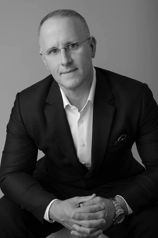 Studio of headshot of man in North Perth by Juliette Scott Photography